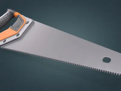 Tooth Saw Low-poly 3D model