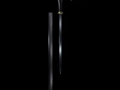 Cane Sword 3D model