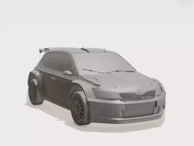 Speedy Rally Buggy Toy 3D Printable Cartoon Rally Car for Kids 3D print model