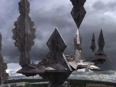 RA City Floating 2  3D model