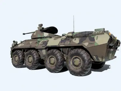 BTR 82A Low-poly PBR Low-poly 3D model