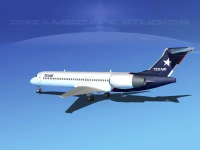 Boeing 717-200 Texair 2 3D model