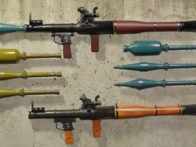 RPG 7 Launcher for Games Low Poly Low-poly 3D model