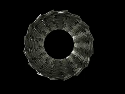 Wire braid 3D model