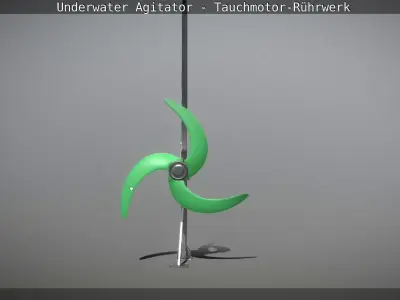 Underwater Agitator - Tauchmotor-Ruehrwerk 1 High-Poly Version  3D model