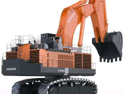 Excavator Hitachi EX8000 3D model