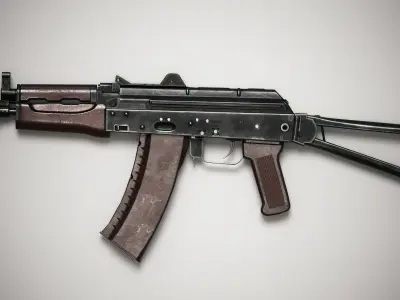 AKS-74U Low-poly 3D model