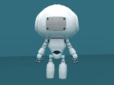 Cartoon Robot 3D model shop