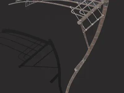 Cradle Scythe  Low-poly 3D model