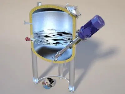 Mixer Tank 1 Free 3D model