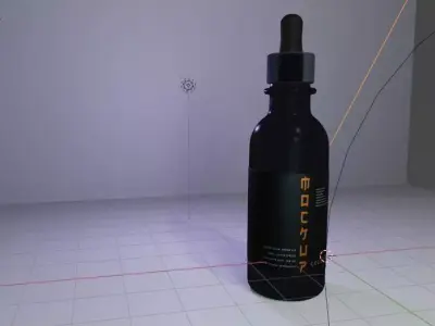 Realistic Dropper Bottle 3D Model  3D model