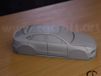  Porsche Cayenne turbo gt simplified decorative model v1 3D print model purchase