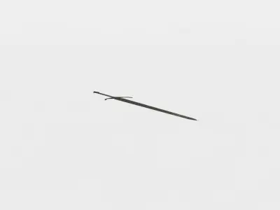 Old sword Low-poly 3D model get