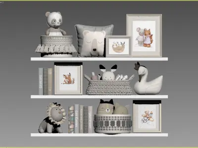 Kids Room Decor 68 3D model