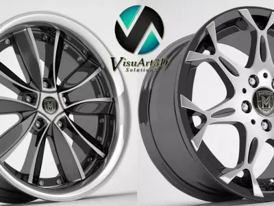Marcello MR02 and 05 rims 3D model