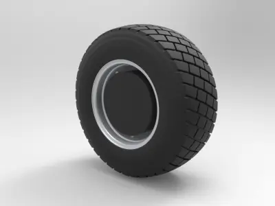 Front wheel from truck 3D model