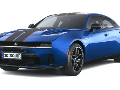 Dodge Charger Daytona RT 4-door Sixpack 2026 3D model