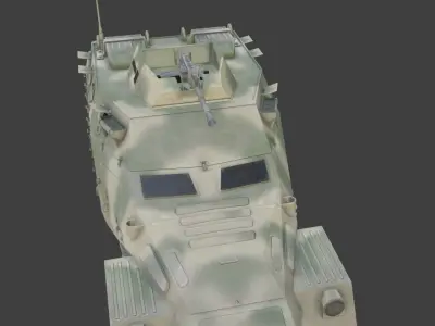 truck btr40 Low-poly 3D model