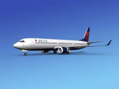 Boeing 737-900ER Delta 1 3D model