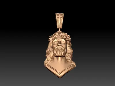 JESUS PENDANT 3D print model