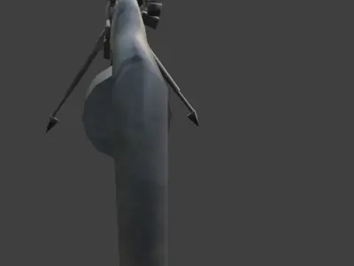 machine gun hk21 Low-poly 3D model