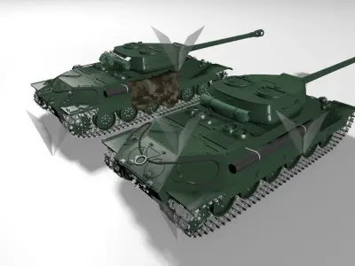 IS-6  Object 252 3D model
