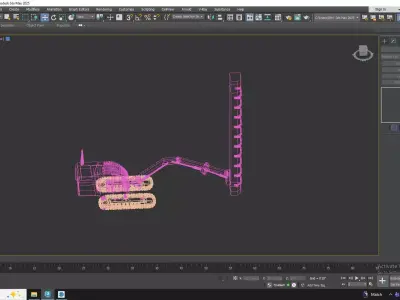 Drill Rig T20 Canopy Simplified Low-poly 3D model