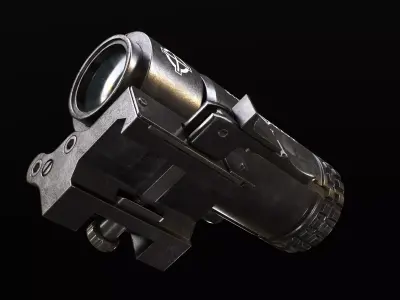 Sightmark T-3 Magnifier Low-poly 3D model