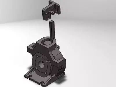 Pump Piranha S55-120 elbow fitting Free 3D model