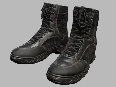 Tactical Boots Low-poly 3D model get