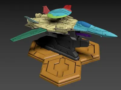 RXG-25 Fighter 15mm Scale 3D print model