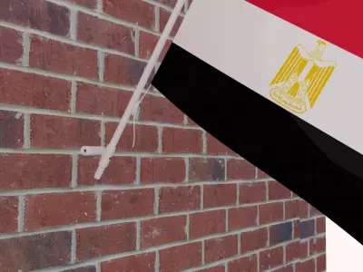 Flag of Egypt 3D model