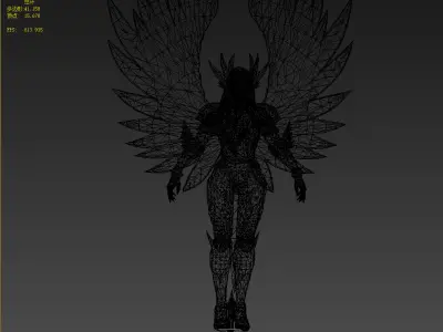 Valkyra Low-poly 3D model