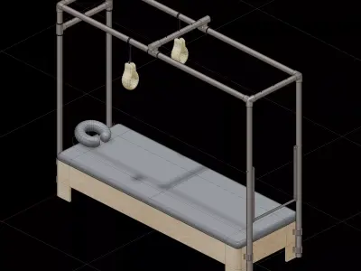  Cadillac Pilates equipment 3D model