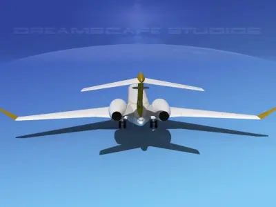 Bombardier Global 5000 V01 3D model