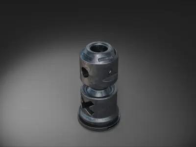 muzzle brake  vol9 3D model