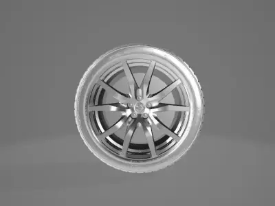 Wheel Free 3D model by hamzaalids57 from CGTrader