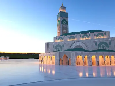 Hassan II Mosque 3D model