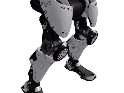 Cybernetic Prosthetic Leg 3D Model 3D model