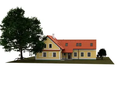 house with tree Free 3D model