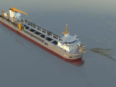 Dredger 3D model