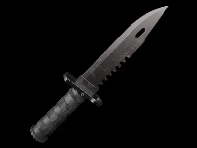 M9 Bayonet 3D LowPoly Model- Gameready Knife Low-poly 3D model