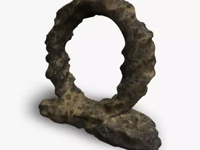 Stone Portal 1 - Spider Low-poly 3D model