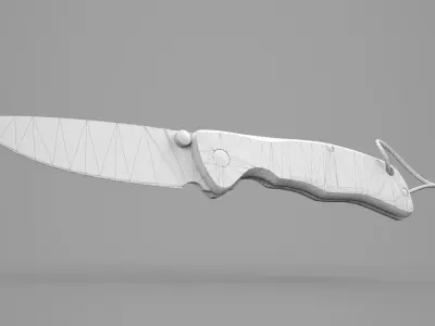 Game Ready Pocket Knife Low-poly 3D model