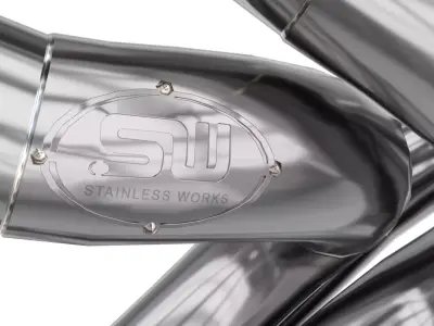 Stainless Works dragster exhaust headers Low-poly 3D model