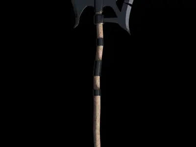 Game Ready Axe Low-poly 3D model purchase