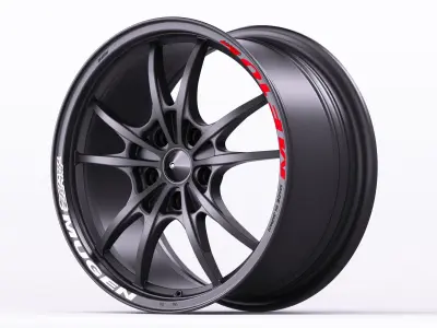 Mugen MF10 Wheel  Low-poly 3D model