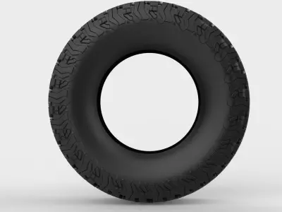 Generic 35 inch all terrain tire Free 3D model
