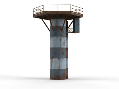 Steel Tower Metal Tower Low-poly 3D model