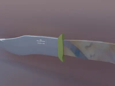 Military Knife Low-poly 3D model Low-poly 3D model